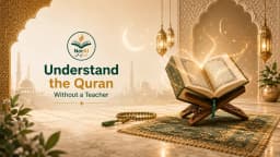 Learner studying Quranic Arabic words through visuals and audio