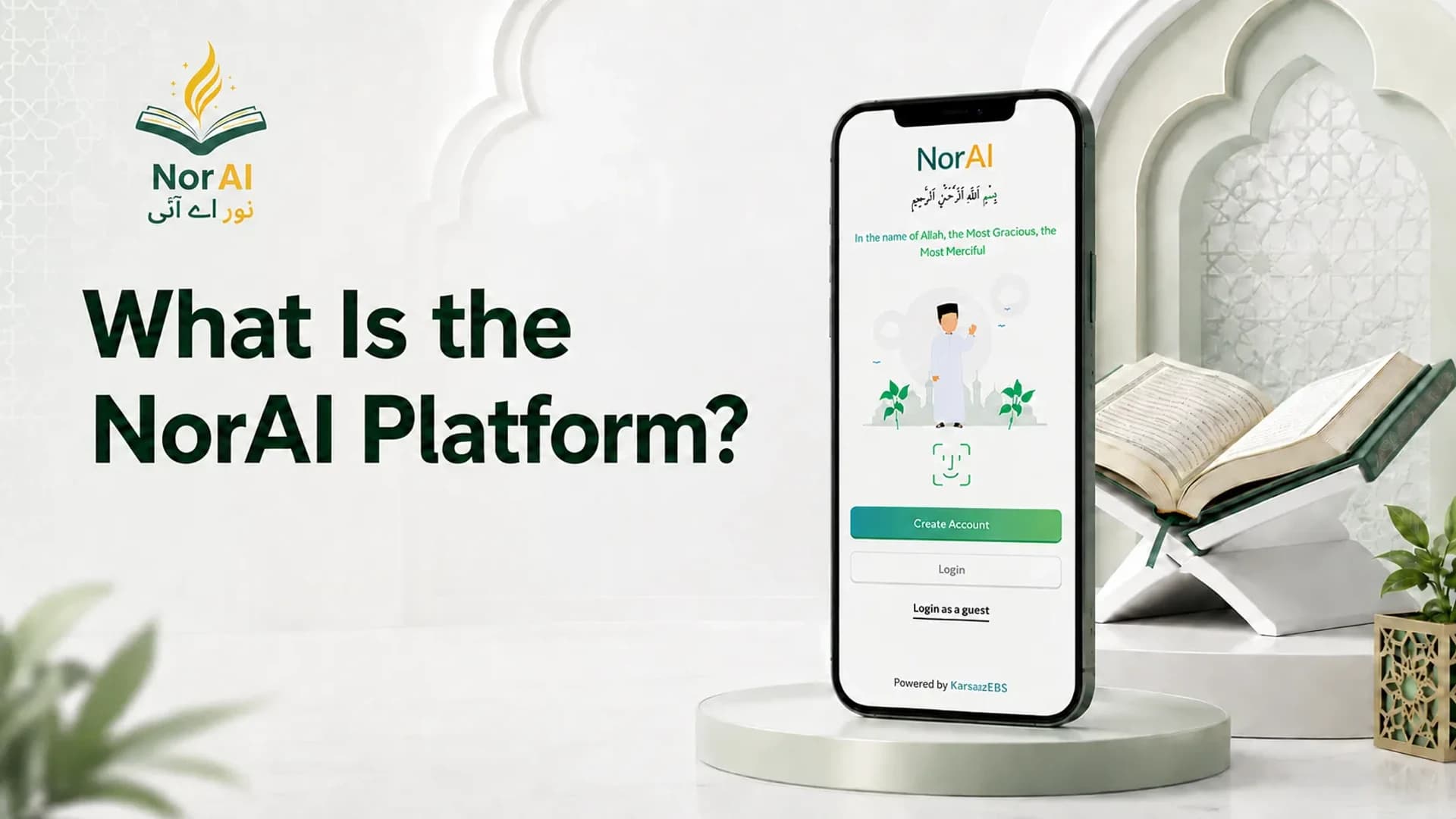 NorAI Quranic Arabic learning platform features and curriculum