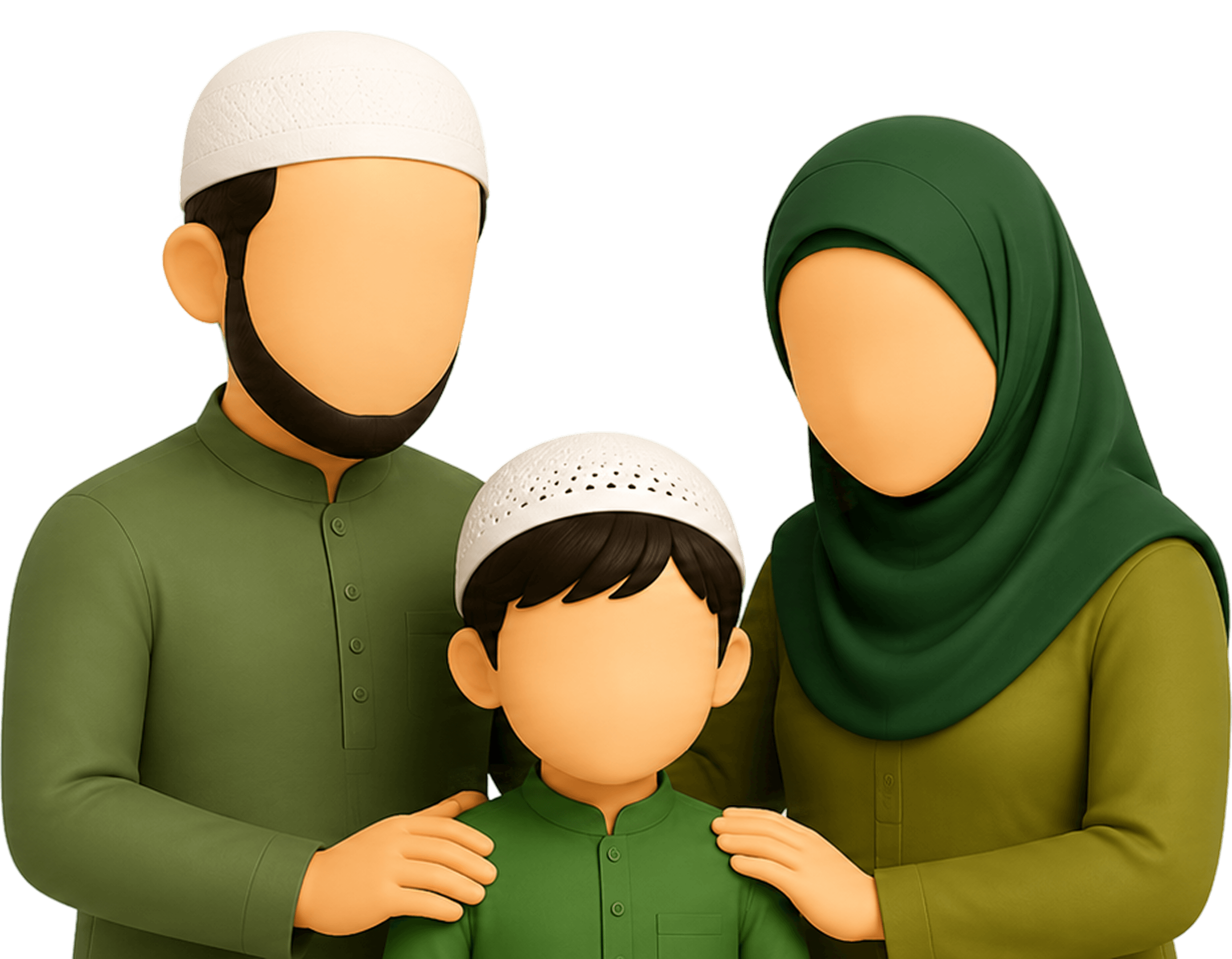 Illustration of a family