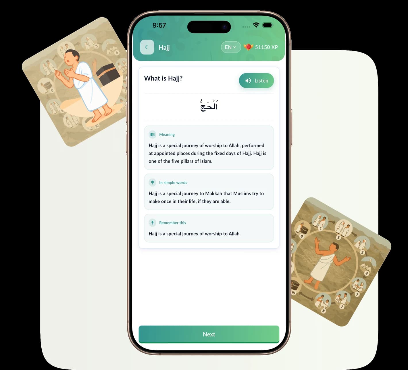 What Is Hajj App Screen